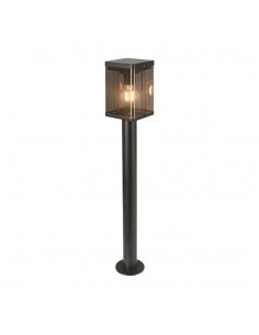 23009-Piantana Solare LED da Giardino  con Sensore di Movimento a Microonde Colore Nero  IP-1 2