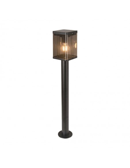 23009-Piantana Solare LED da Giardino  con Sensore di Movimento a Microonde Colore Nero  IP-2