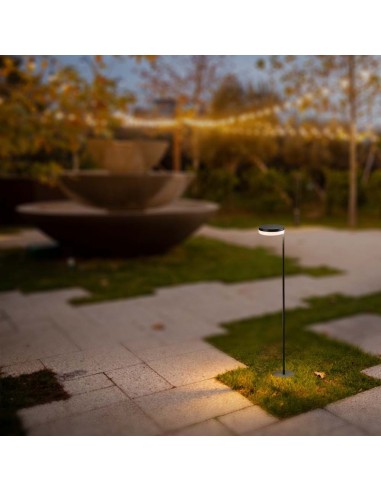 23011-Piantana Solare LED da Giardino  Colore Nero  IP-4