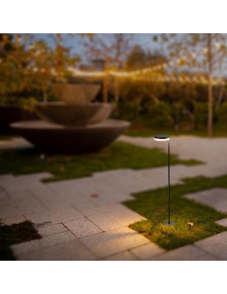 23011-Piantana Solare LED da Giardino  Colore Nero  IP-4