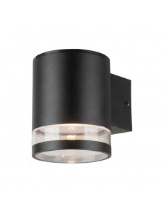 23012-Lampada LED da Giardino Cilindrica con Pannello Solare  Corpo Nero xxmm  IP-1