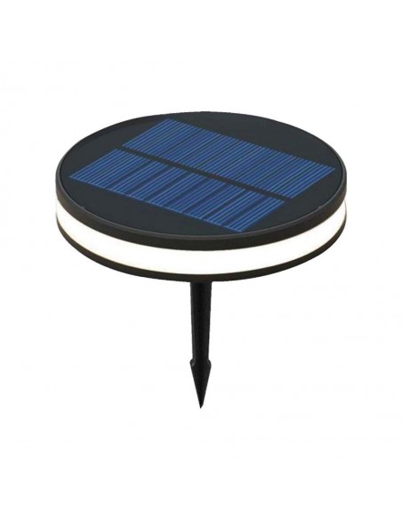 23015-Piantana Solare LED da Giardino  con Picchetto Colore Nero e Nero  IP-1