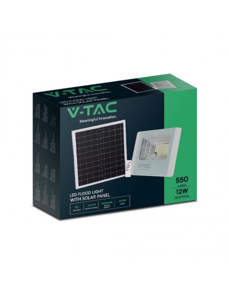 23018-Faro LED con Telecomando e Pannello Solare -2