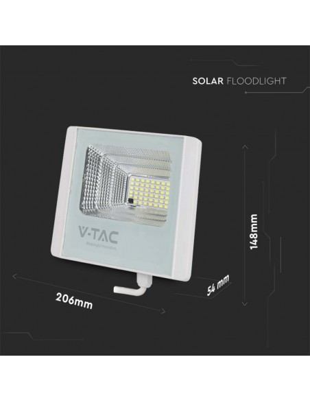 23018-Faro LED con Telecomando e Pannello Solare -3