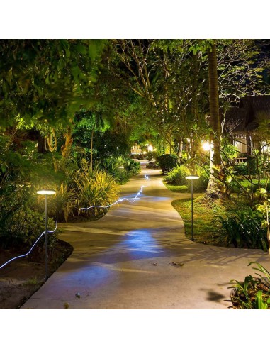 23021-Lampada LED da Giardino  con Picchetto a con Doppio Fissaggio a Terra Colore Antracite dxhcm  -5