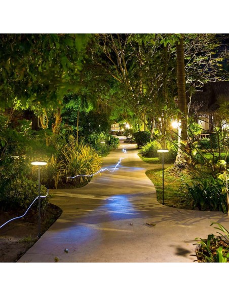 23021-Lampada LED da Giardino  con Picchetto a con Doppio Fissaggio a Terra Colore Antracite dxhcm  -5