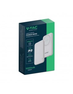 23039-Power Bank  mAh MagSafe Ultra Sottile Magnetico con Ricarica Wireless Colore Bianco-1 2