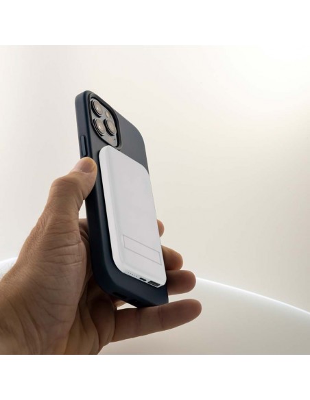 23039-Power Bank  mAh MagSafe Ultra Sottile Magnetico con Ricarica Wireless Colore Bianco-4