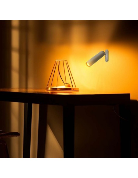 23041-Lampada LED da Tavolo Magnetica  Colore Bianco Ricaricabile con USB C Touch Dimmerabile -6