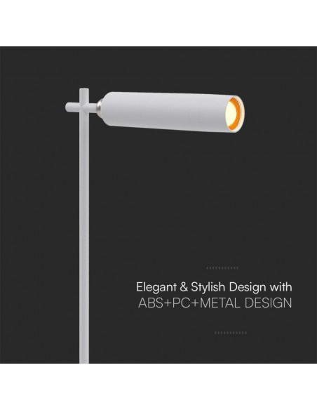 Lampada LED da Tavolo Magnetica 3W Bianco Ricaricabile con USB C Touch Dimmerabile 4000K