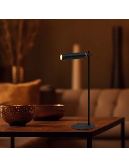 23042-Lampada LED da Tavolo Magnetica  Colore Nero Ricaricabile con USB C Touch Dimmerabile -5