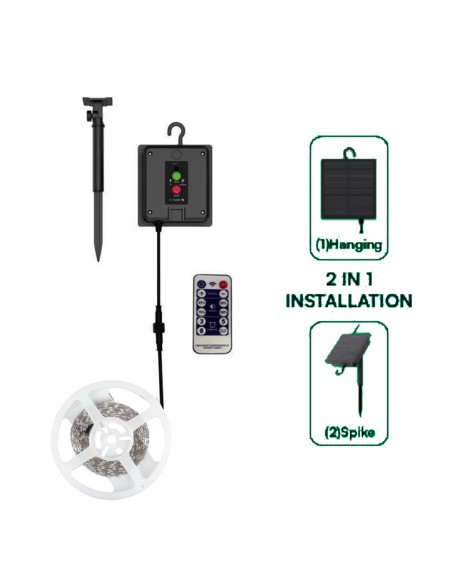 23044-Kit Strip LED SMD con Pannello Solare /m  -4
