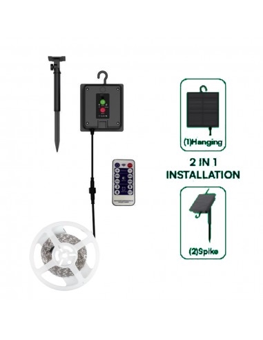 23045-Kit Strip LED SMD con Pannello Solare /m  -4
