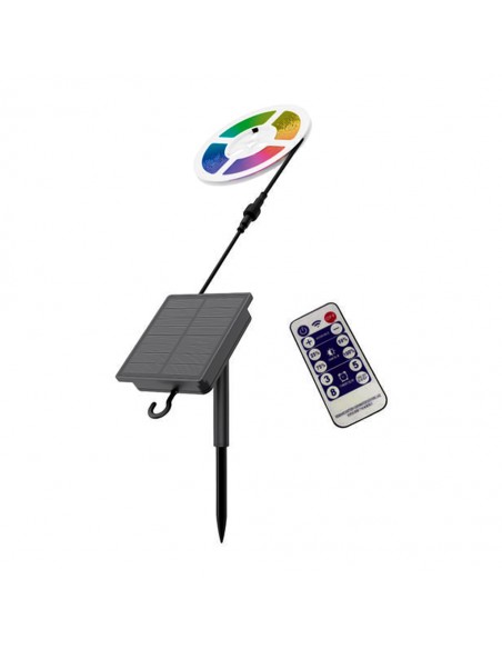 23046-Kit Strip LED SMD con Pannello Solare /m RGB -1