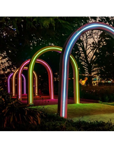 23046-Kit Strip LED SMD con Pannello Solare /m RGB -3