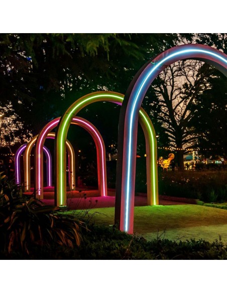 23046-Kit Strip LED SMD con Pannello Solare /m RGB -3