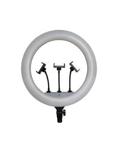 23047-Lampada ad Anello  cm per Selfie e Riprese Video con Treppiede Regolabile cm incluso Telecomando e  Supporti per Telefono 