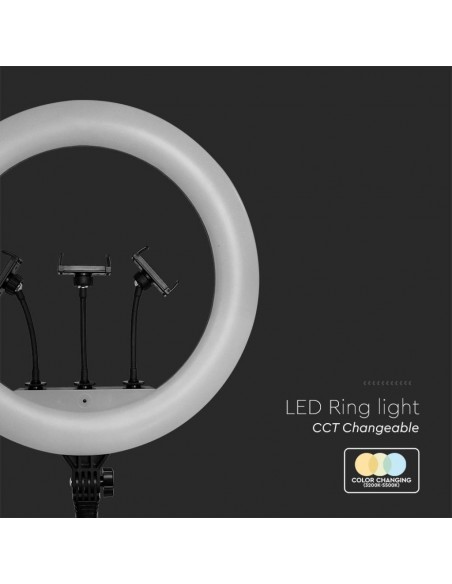 Lampada LED da 55 W con registrazione automatica 3 Porta telefono Remoto Diametro 45 cm Altezza 1600 cm 3200K-5500K