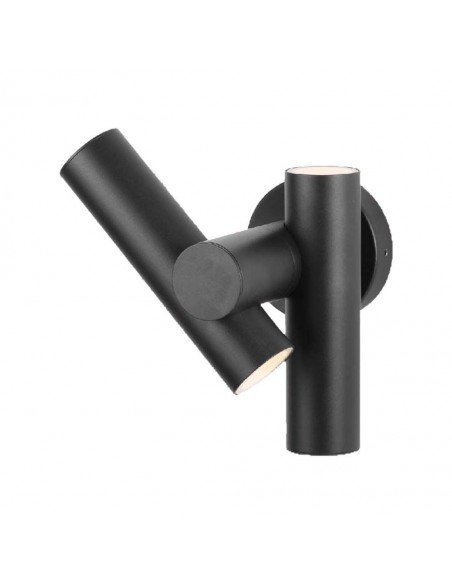 23049-xFaretti LED Da Muro  con Doppio Fascio Luminoso Regolabile a  Colore Nero  IP-1