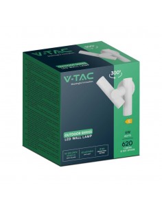 23050-xFaretti LED Da Muro  con Doppio Fascio Luminoso Regolabile a  Colore Bianco  IP-1 2