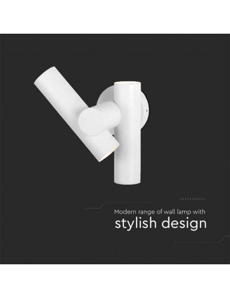 23050-xFaretti LED Da Muro  con Doppio Fascio Luminoso Regolabile a  Colore Bianco  IP-7