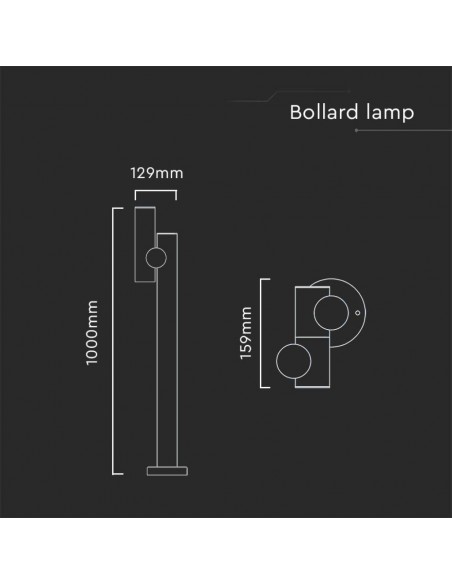 23051-Faretto LED Doppio bidirezionale da Terra x-3