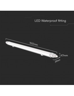 23085-Plafoniera LED Impermeabile  Collegabile L-Series cm  -1 2