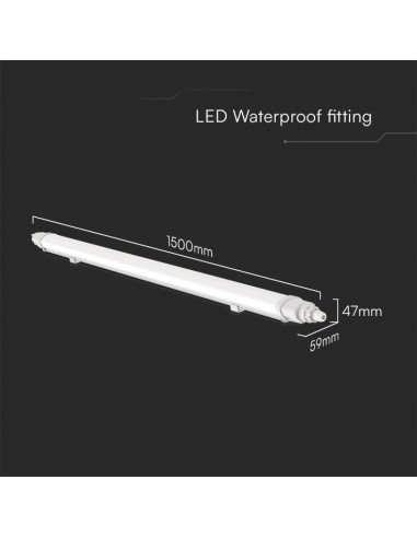 23085-Plafoniera LED Impermeabile  Collegabile L-Series cm  -2