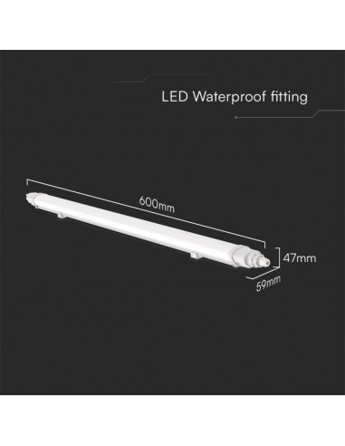 23088-Plafoniera LED Impermeabile  Collegabile L-Series cm  -2