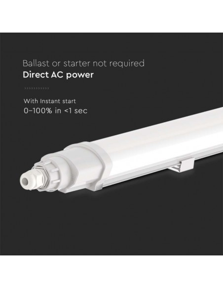 Plafoniera LED Impermeabile 18W Collegabile L-Series 60cm 6500K IP65