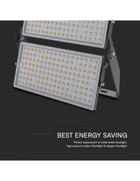 Faro LED 500W 135LM/W Nero 360° Cavo 1m 4000K IP65