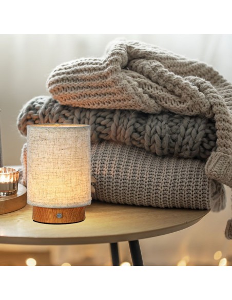 23090-Lampada LED da Tavolo  xmm Colore Beige Ricaricabile con USB C Touch Dimmerabile -5