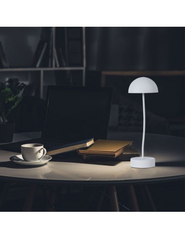 23092-Lampada LED da Tavolo  Colore Bianco ricaricabile con USB C Touch Dimmerabile -4
