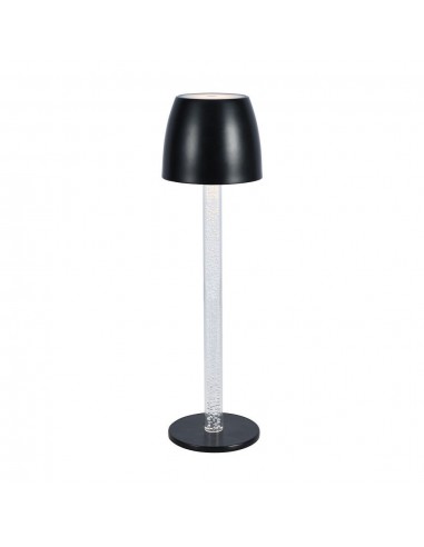 23094-Lampada LED da Tavolo  Colore Nero e Trasparente Ricaricabile con USB C Touch Dimmerabile -1