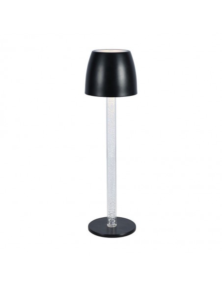 23094-Lampada LED da Tavolo  Colore Nero e Trasparente Ricaricabile con USB C Touch Dimmerabile -1