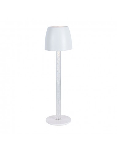 23095-Lampada LED da Tavolo  Colore Bianco e Trasparente Ricaricabile con USB C Touch Dimmerabile -1
