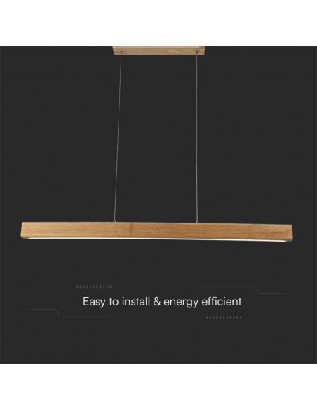 23100-Lampadario LED a Sospensione  Colore Legno -6