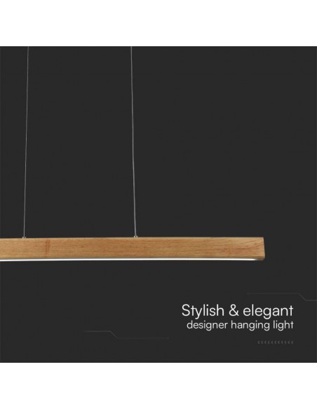 23100-Lampadario LED a Sospensione  Colore Legno -7