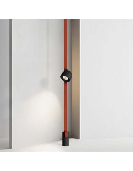 23104-Faretto LED COB da Binario in Tessuto Magnetico   Colore Nero -5