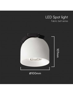 23105-Faretto LED COB da Binario in Tessuto Magnetico   Colore Bianco -1 2