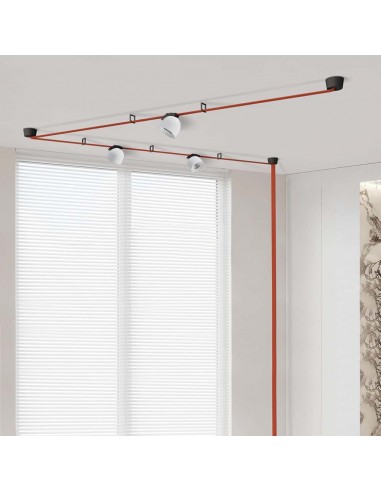 23105-Faretto LED COB da Binario in Tessuto Magnetico   Colore Bianco -3