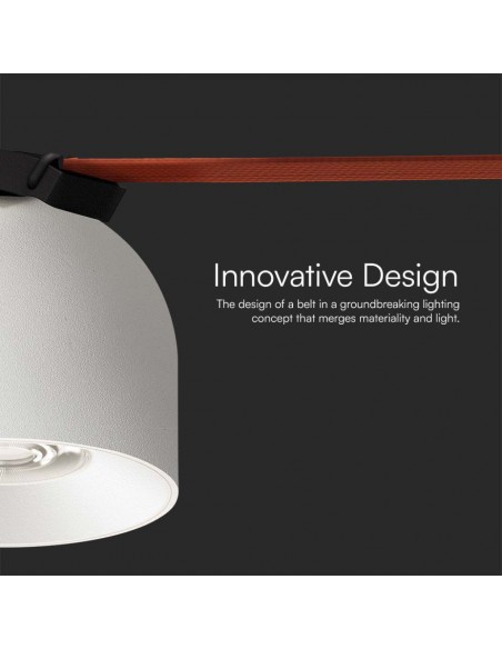 23105-Faretto LED COB da Binario in Tessuto Magnetico   Colore Bianco -7