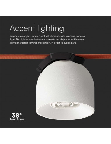 Faretto LED COB da Binario in Tessuto...