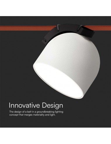 23107-Faretto LED COB da Binario in Tessuto Magnetico   Colore Bianco -7