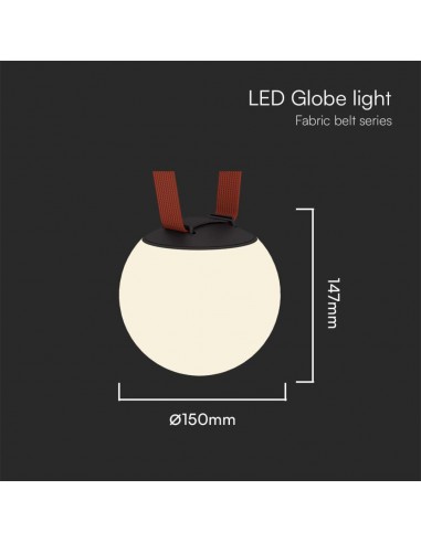 23108-Lampada LED da Binario  Sferica Opale Colore Nero -2