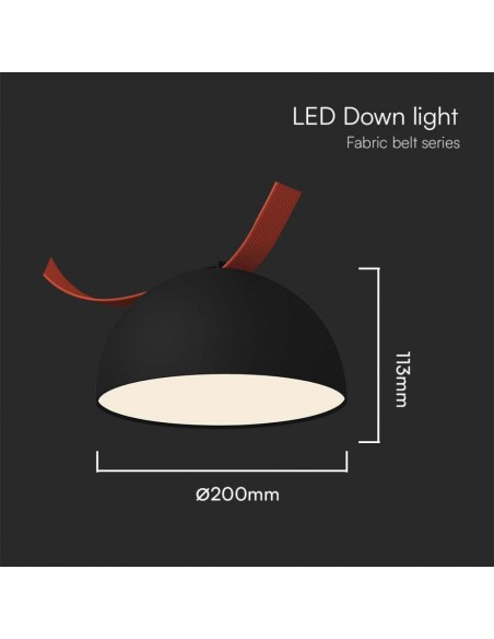 23109-Faretto LED COB da Binario in Tessuto Magnetico  Colore Nero -2