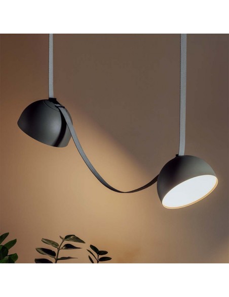 23109-Faretto LED COB da Binario in Tessuto Magnetico  Colore Nero -3