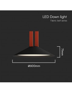 23111-Faretto LED COB da Binario in Tessuto Magnetico  Colore Nero -1 2