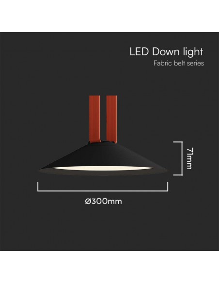 23111-Faretto LED COB da Binario in Tessuto Magnetico  Colore Nero -2