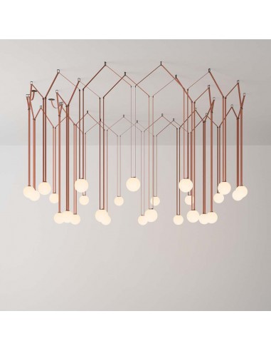 23125-Binario in Tessuto m per Montaggio Faretti Colore Rosso-3